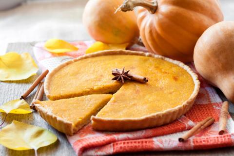 Tarte à la citrouille et aux épices