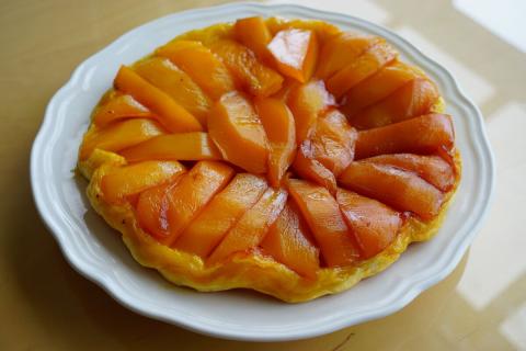 Mini tarte tatin mangue et magret de canard