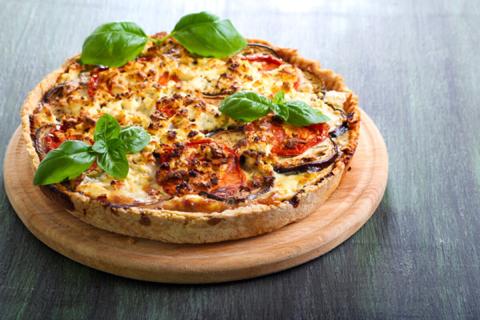 Tarte filo de boeuf et aubergines
