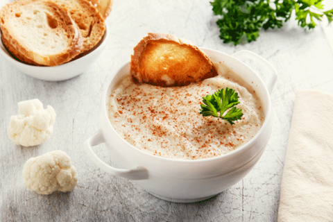 Purée de chou-fleur au lait de coco