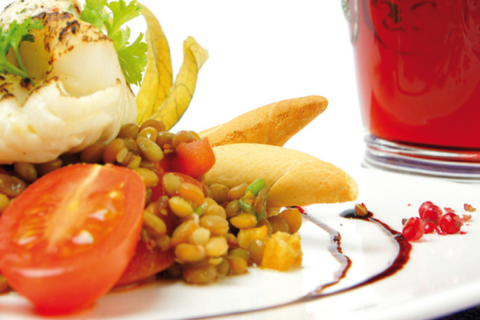 Salade de lentilles vertes au haddock